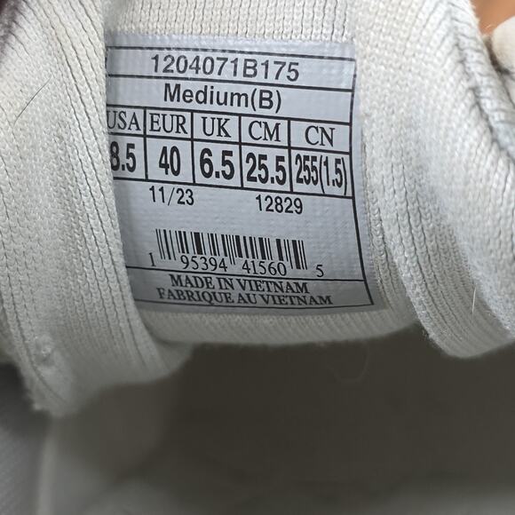 Brooks Ghost 16 White Estate Blue Womens Gray Size 8.5 Running Shoes 1204071B175 - Picture 12 of 13